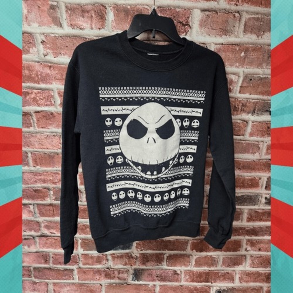 Unisex NIGHTMARE‎ BEFORE CHRISTMAS Crewneck Sweatshirt Small